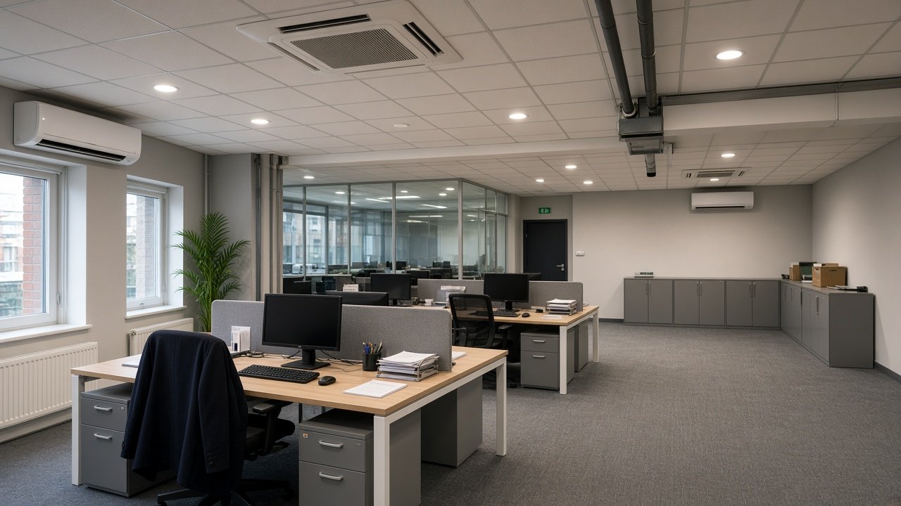 Zoned indoor units for VRF air conditioning for businesses